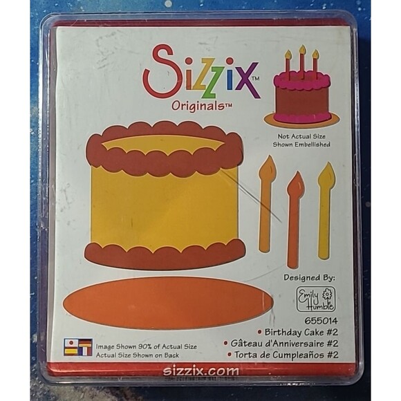 Sizzix Originals BIRTHDAY CAKE #2 New 655014 PARTY!!! - Picture 1 of 2